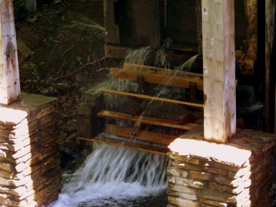 Photo of the sawmill turbine at Historic Mill Creek Discovery Park in Mackinaw City, MI. © 2016 Frank Rogala.
