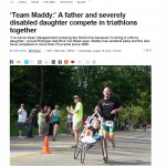 Photo of article in the Daily News about Team Maddy.
