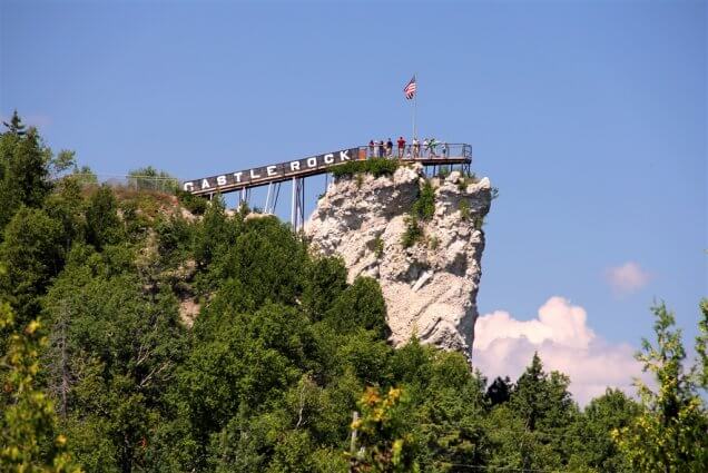 Photo of Castle Rock near St. Ignace, MI. © 2016 Frank Rogala.