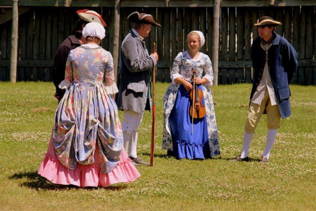 Photo of Colonial Guides at Colonial Michilimackinac in Mackinaw City, MI. © 2016 Frank Rogala.