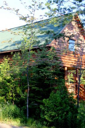 Photo of a three bedroom loft cabin at Mackinaw Mill Creek Camping in Mackinaw City, MI. © 2016 Frank Rogala.