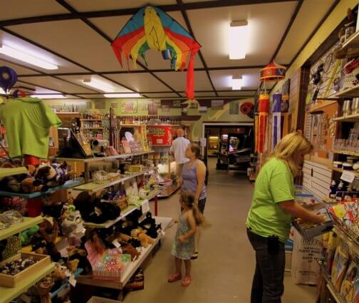 Photo of the inside of the park store at Mackinaw Mill Creek Camping in Mackinaw City, MI. © 2016 Frank Rogala.