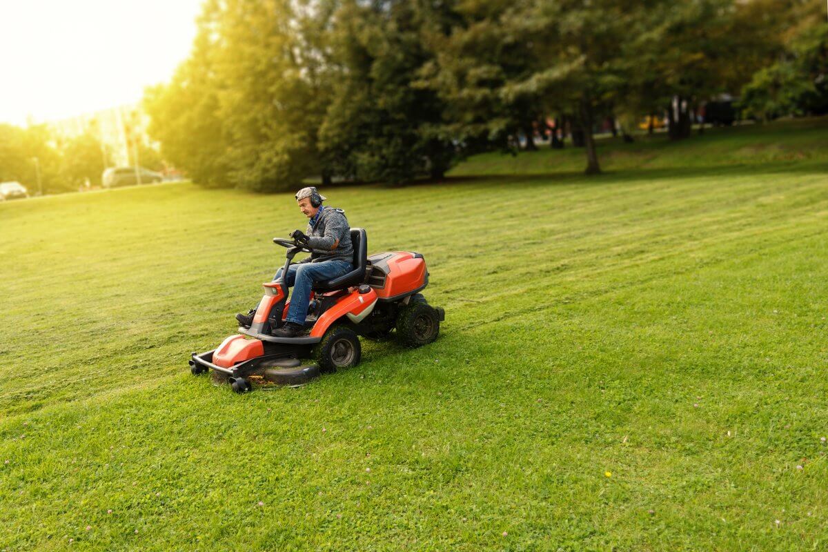 Grounds crew employees at The Mackinaw Club golf course may mow grass and do landscape maintenance.