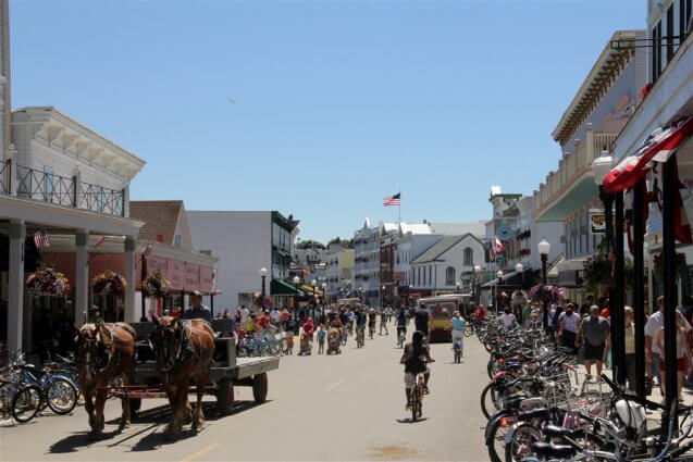 Photo of Main Street of downtown Mackinac Island. © 2016 Frank Rogala.