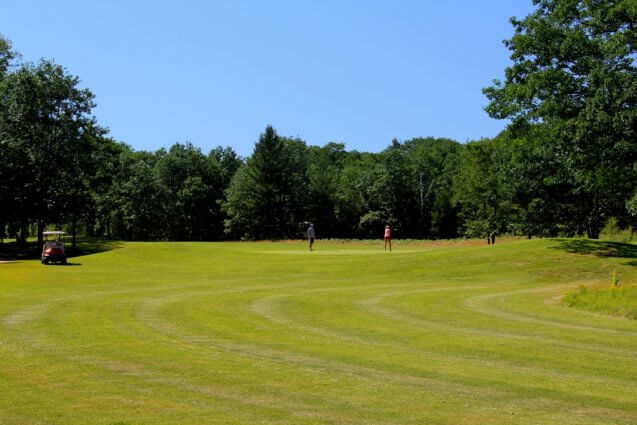 Photo of the turf grass at Mackinaw Club Golf Course in Carp Lake, MI. © 2016 Frank Rogala.