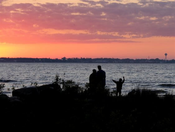 Photo of twilight at Mackinaw Mill Creek Camping in Mackinaw City, MI. © 2016 Frank Rogala.