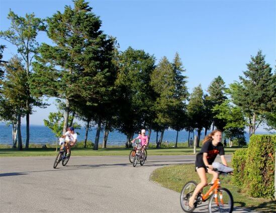 Photo of a bike ride at Mackinaw Mill Creek Camping in Mackinaw City, MI © 2016 Frank Rogala.