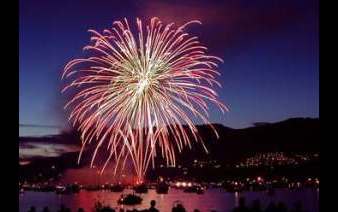 Photo ofr fireworks display for the 4th of July Celebration in Mackinaw City, MI. Image source: mackinawchamber.com.