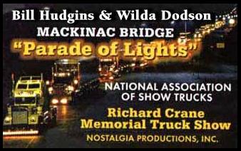 Business card for Richard Crane Memorial Truck Show In Mackinaw City, Michigan. Image source: nostalgia-prod.com.