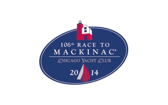 Logo for the Chicago Yacht Club's Race to Mackinac. Image source: cycracetomackinac.com.