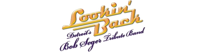 Photo of logo for the Lookin' Back Band, Detroit's Bob Seger Tribute Band, a musical performing group. Image source: tributetoseger.com.